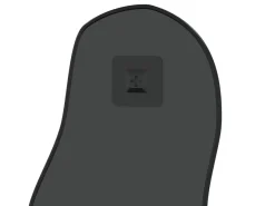 Espejo de pared negro 70x30 cm ES854721