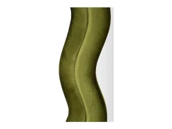 Espejo de pared o de pie diseño ondulado en terciopelo 60x160cm Miki - Verde oscuro