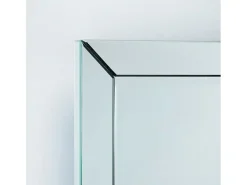 Espejo de pared Octy rectangular de cristal transparente.