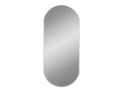Espejo de pared ovalado plateado 80x35 cm ES802689
