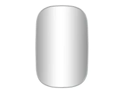 Espejo de pared plateado 70x45 cm ES275086