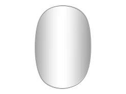Espejo de pared plateado 50x35 cm