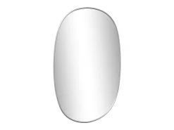 Espejo de pared plateado 50x35 cm