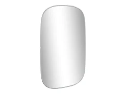 Espejo de pared plateado 80x50 cm ES344060