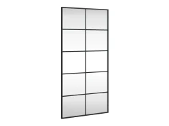 Espejo de pared rectangular de hierro negro 50x100 cm ES942146