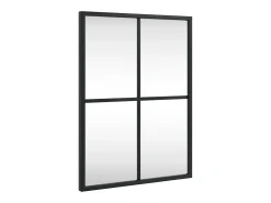 Espejo de pared rectangular de hierro negro 30x40 cm ES649328