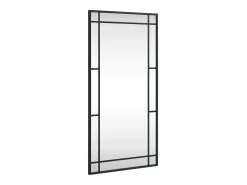 Espejo de pared rectangular de hierro negro 40x80 cm ES214271
