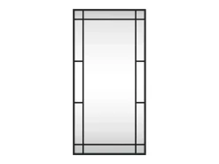 Espejo de pared rectangular de hierro negro 40x80 cm ES214271