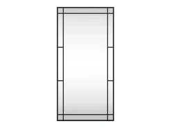 Espejo de pared rectangular de hierro negro 50x100 cm ES135969