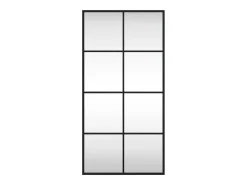 Espejo de pared rectangular de hierro negro 40x80 cm ES685685