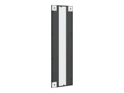 Espejo de pared rectangular de hierro negro 30x100 cm ES795985