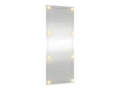 Espejo de pared rectangular con luces LED vidrio 40x100 cm ES462610
