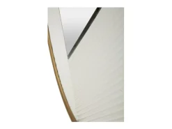 Espejo de pared redondo 80 cm con marco dorado Tolosa