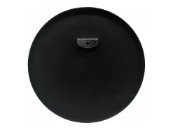 Espejo de pared redondo 50 cm de diámetro negro 03_0007918
