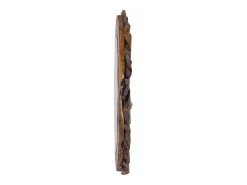 Espejo de pared redondo teca 60 cm ES475183