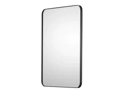 Espejo de Pared SucceBuy, 55,8 X 76,1 cm, Negro, Con Marco de Aleación de Aluminio, Película Antideslizante, Resistente a Rayones para la Casa