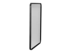Espejo de Pared SucceBuy, 55,8 X 76,1 cm, Negro, Con Marco de Aleación de Aluminio, Película Antideslizante, Resistente a Rayones para la Casa
