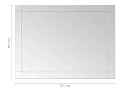 Espejo de pared 60x50 cm Cristal