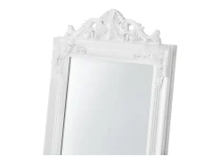Espejo de pie inclinable 160 x 40 cm blanco mate 03_0007961