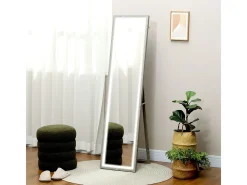 Espejo de pie Nerpio Homcom luz LED ajustable gris 160x40 cm