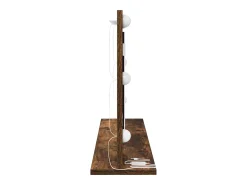 Espejo de tocador con espejo Roble ahumado 80 x 45 x 18 cm