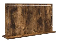 Espejo de tocador con espejo Roble ahumado 80 x 45 x 18 cm