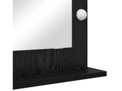 Espejo de tocador con espejo Roble negro 70 x 50 x 18 cm