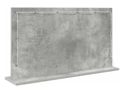 Espejo de tocador con espejo Gris hormigón 80 x 45 x 18 cm