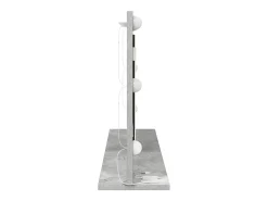 Espejo de tocador con espejo Gris hormigón 80 x 45 x 18 cm