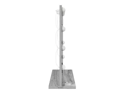 Espejo de tocador con espejo Sonoma Grey 60 x 55 x 18 cm
