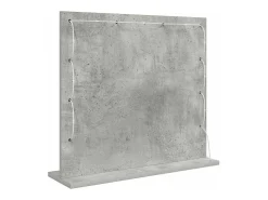 Espejo de tocador con espejo Gris hormigón 60 x 55 x 18 cm