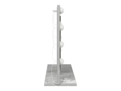Espejo de tocador con espejo Gris hormigón 60 x 45 x 18 cm