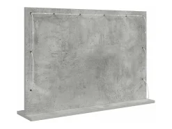 Espejo de tocador con espejo Gris hormigón 80 x 55 x 18 cm