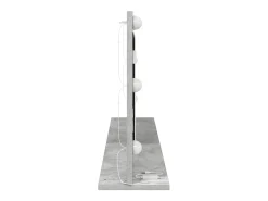 Espejo de tocador con espejo Gris hormigón 100 x 45 x 18 cm