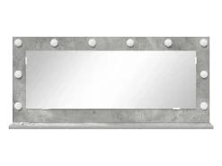 Espejo de tocador con espejo Gris hormigón 100 x 45 x 18 cm