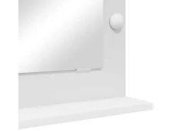 Espejo de tocador con luces LED Blanco 70 x 50 x 18 cm