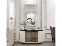 Espejo decorativo rectangular grande, espejos de pared, espejo de pared deco, diseño de dormitorio, 120x60cm