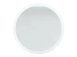 Espejo Globe 80 cm, Espejo de Pared Redondo Decorativo para Recibidor y Sala de Estar con Marco de MDF en burdeos de alto brillo