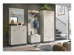 Espejo LUNA - Beige mate - Cuadrado 80x80 cm - Para colgar