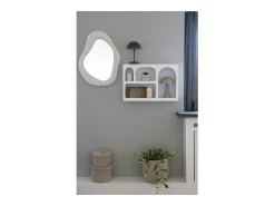 Espejo moderno de felpa BOSA – Ancho 46,5 × Alto 61 cm