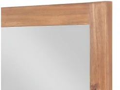 Espejo rectangular con borde de madera de acacia - 90 x 60 cm - SEPANG