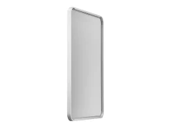 Espejo Rectangular SucceBuy, Espejo de Parede Cuadrado 55,9 × 76,2 cm con Marco de Aluminio