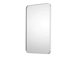 Espejo Rectangular SucceBuy, Espejo de Parede Cuadrado 55,9 × 76,2 cm con Marco de Aluminio