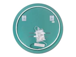 Espejo redondo con iluminación decorativa LED Zeus para baño y hogar