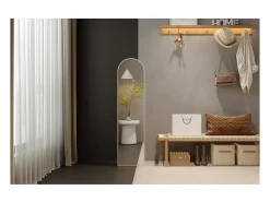Espejo ROSALIA – 40x160 cm – Roble envejecido – Acabado de madera – Diseño rústico y refinado