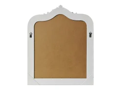 Espejo trumeau de madera de paulownia, L. 80 x Alt. 100 cm, Blanco mate, NOVARA