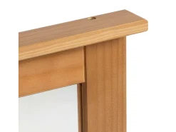 Espejo VIGO Marrón Miel 55,5 x 5 x 70 cm Madera Maciza de Pino