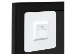 Espejos de pared 4 piezas negro 100x60 cm metal