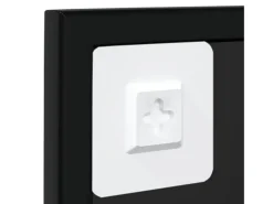 Espejos de pared 3 piezas negro 100x60 cm metal