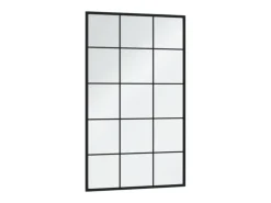 Espejos de pared 3 piezas negro 100x60 cm metal